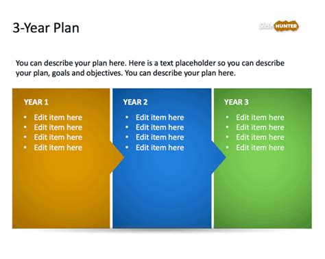 Free 3-Year Strategic Plan PowerPoint Template & Presentation Slides