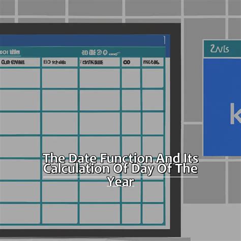 Calculating The Day Of The Year In Excel