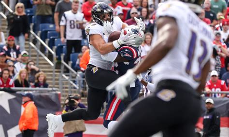 Ravens TE Mark Andrews scores two touchdowns vs. Patriots