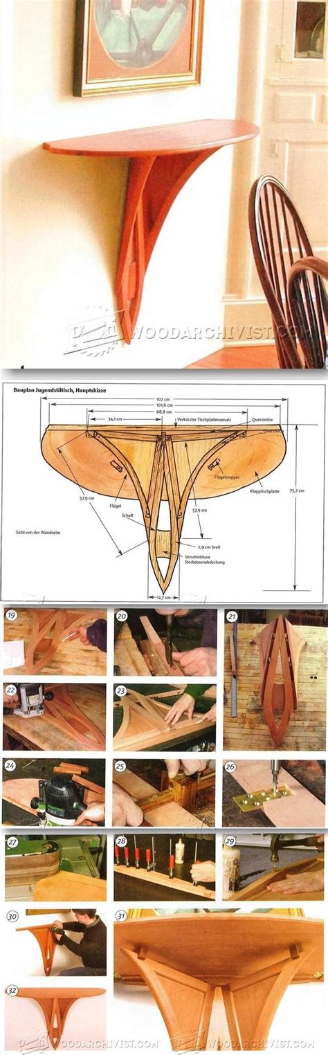 Wall Mounted Drop Leaf Table Plans - Furniture Plans and Projects ...