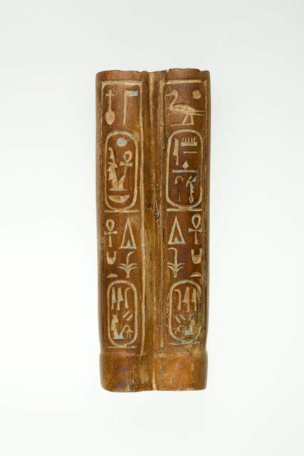 Plaque with the Name of Amenhotep III Flanked by Two Uraei | PICRYL