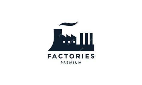 Premium Vector | Factory silhouette simple logo vector icon illustration