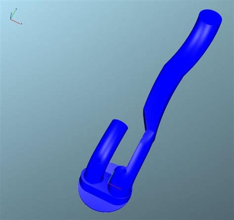 Perspective view of the unmodified combustion chamber geometry layout ...