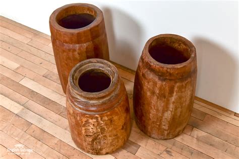 Reclaimed rustic wooden vases
