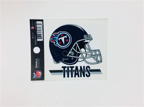 Tennessee Titans Helmet Logo Static Cling Sticker NEW Window or Car ...