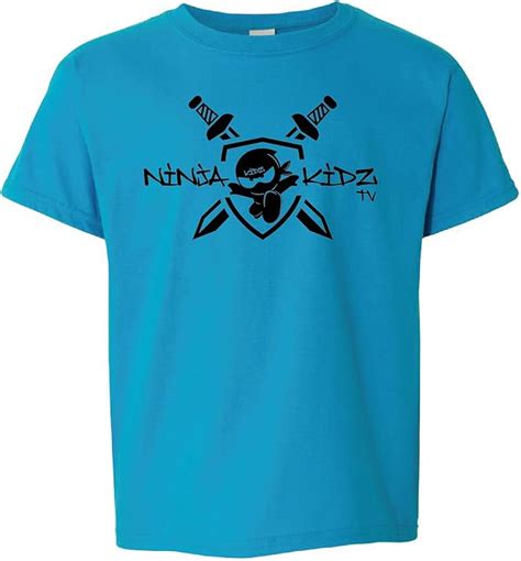 Ninja Kidz- TV Shield Tee: Ninja Kids T-Shirt Short Sleeve (Blue, Youth Large): Amazon.ca ...