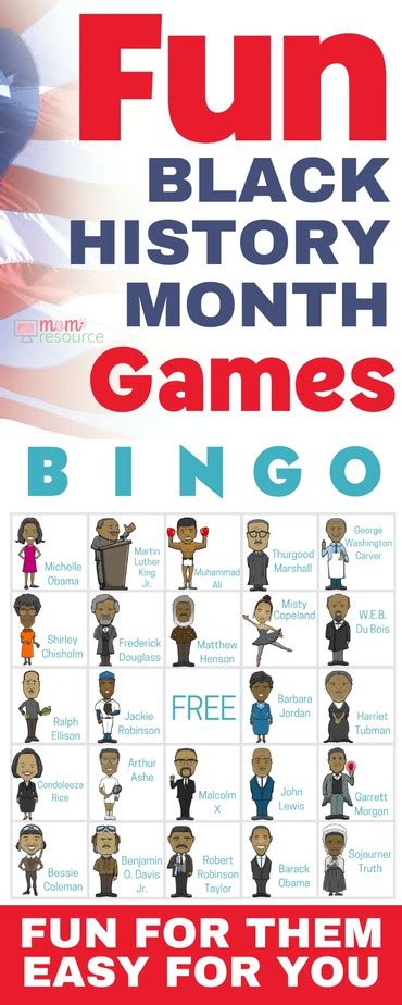 black history month games fun - Mom Resource