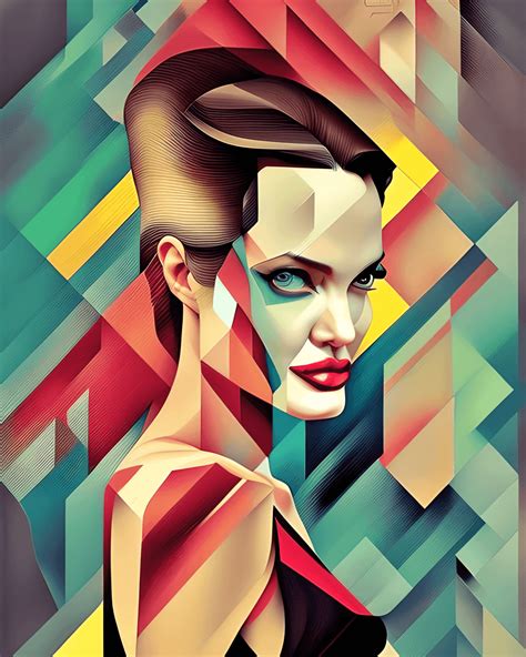 Angelina Jolie Portrait · Creative Fabrica