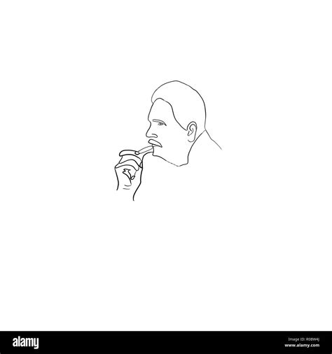 Allama Iqbal sketch. Hand drawn illustration Stock Photo - Alamy