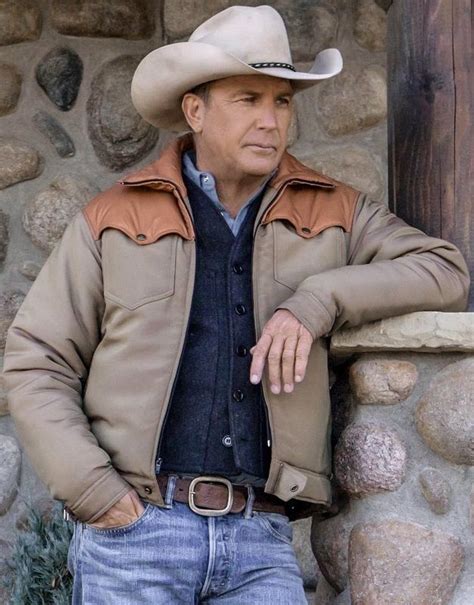 Kevin Costner Yellowstone John Dutton Jacket | Cowboy jacket, Winter ...