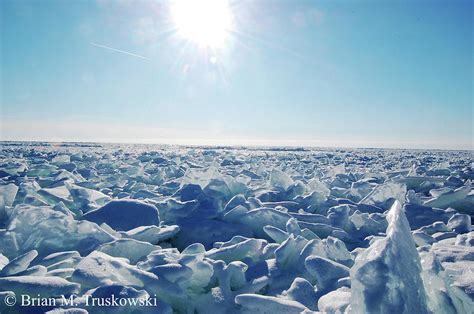 Frozen Lake Michigan Photograph by Brian Truskowski - Fine Art America