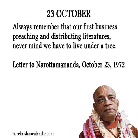 Srila Prabhupada’s Quotes In October – Hare Krishna Calendar