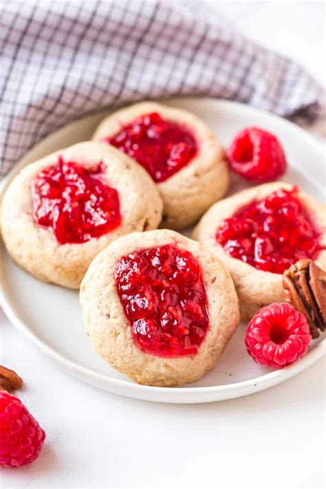 Raspberry Thumbprint Cookies Recipe - The Cookie Rookie®