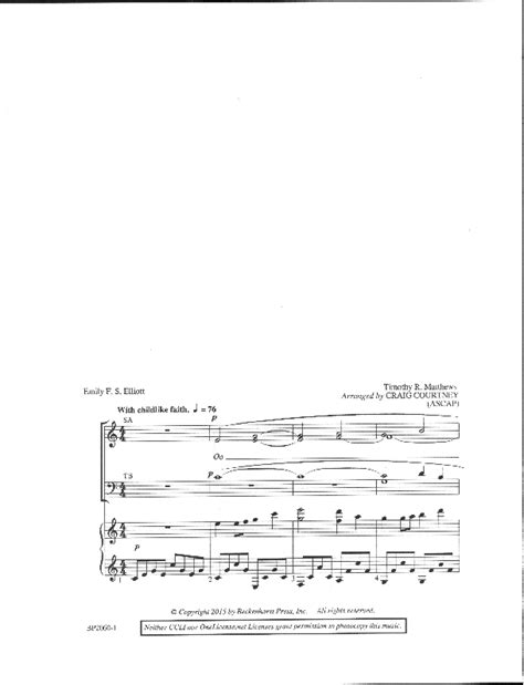 Thou Didst Leave Thy Throne Sheet Music by Craig Courtney (SKU: BP2060) - Stanton's Sheet Music