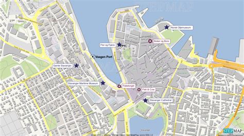 StepMap - Stavanger, Norway - Landkarte für Norway