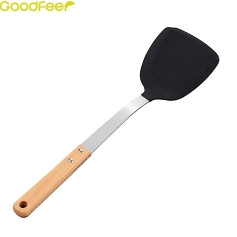 Goodfeer Silicone Turner Flipper Flipping Turning Pressing Pancake Non Stick Spatula Egg Turners ...