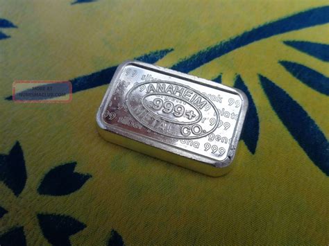 1 Oz. Anaheim Metal Co. Stackable Ingot. 999 Fine Silver Usvi Ingot Co.