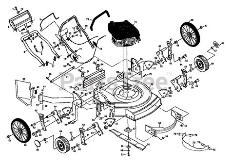 Husqvarna 56 C (954065201) - Husqvarna Walk-Behind Mower (1994-01) 22" Rotary Lawn Mower Parts ...