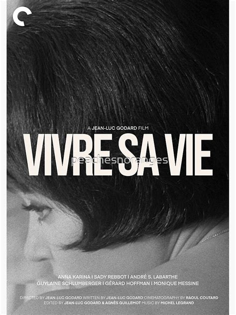 "POSTERS / VIVRE SA VIE" Poster for Sale by peachesnoranges | Redbubble