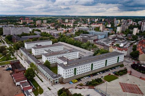 Aerial Drone View on Silesian University of Technology Stock Photo ...