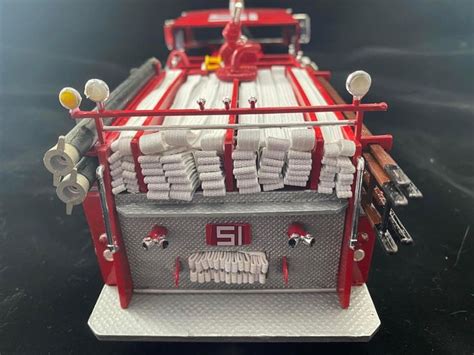 Toy Fire Truck with White Towels