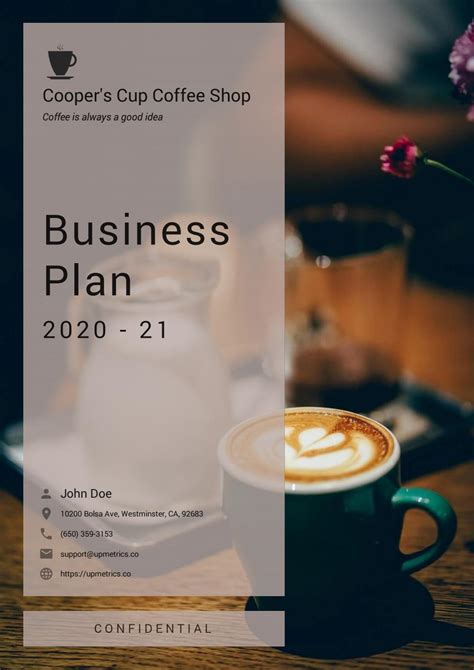 Coffee Shop Business Plan Example | Upmetrics by upmetrics - Issuu