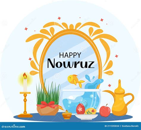 Happy Nowruz Hand Lettering Isolated On White. Iranian Or Persian New Year Sign. Spring Holiday ...