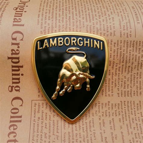 Lamborghini Metal Sticker Bull Emblem Badge 73*63MM (1PC) for Sale - emgCarTech