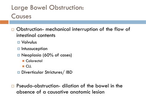 PPT - Large Bowel Obstruction PowerPoint Presentation, free download - ID:5697224