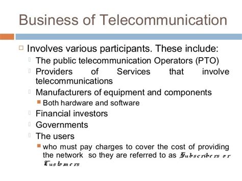 Telecommunication