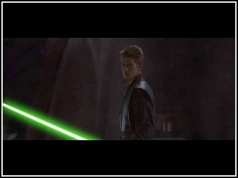 Anakin's Green Lightsaber - hayden christensen as Anakin Sywalker Wallpaper (36476893) - Fanpop