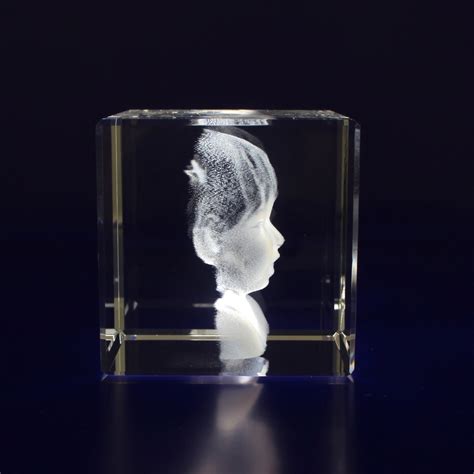 Photo Crystal Cube Medium - 3D - Photocrystal.com.au