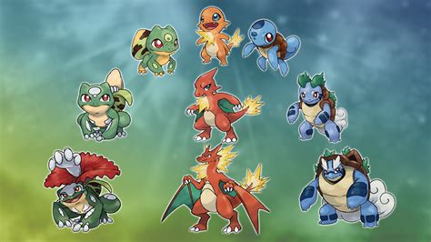 Kanto Starters Redesign : r/pokemon