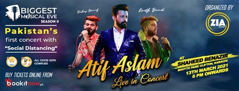 Atif Aslam Live - Biggest Musical eve season 2 | Karachi - Bookitnow.pk