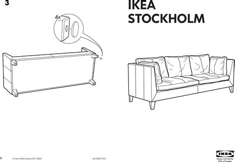 Ikea Stockholm Leather Sofa Frame Assembly Instruction