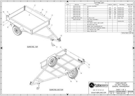 7x5 Box Trailer Plans | Trailer plans, Box trailer, Trailer