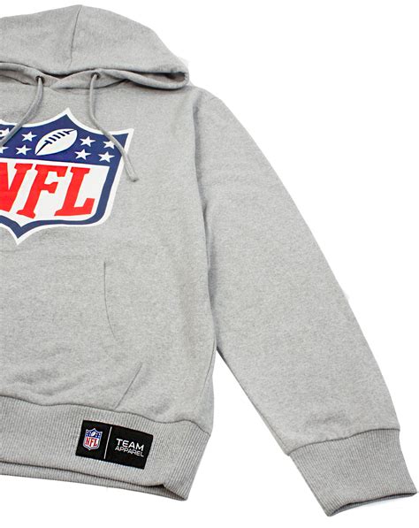 NFL Logo Hoodie American Football Men's Grey Pullover Sweater — Vanilla Underground