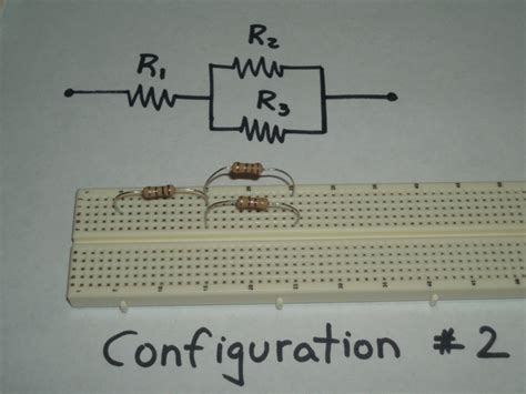 The first series-parallel configuration on the breadboard... | Download Scientific Diagram