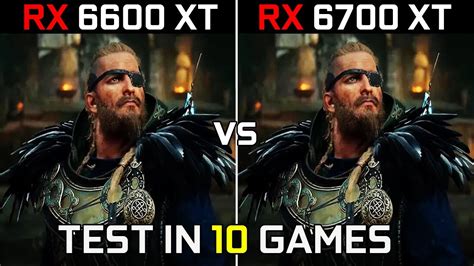 RX 6600 XT vs RX 6700 XT | Test in 10 Games at 1440p | in 2022 - YouTube