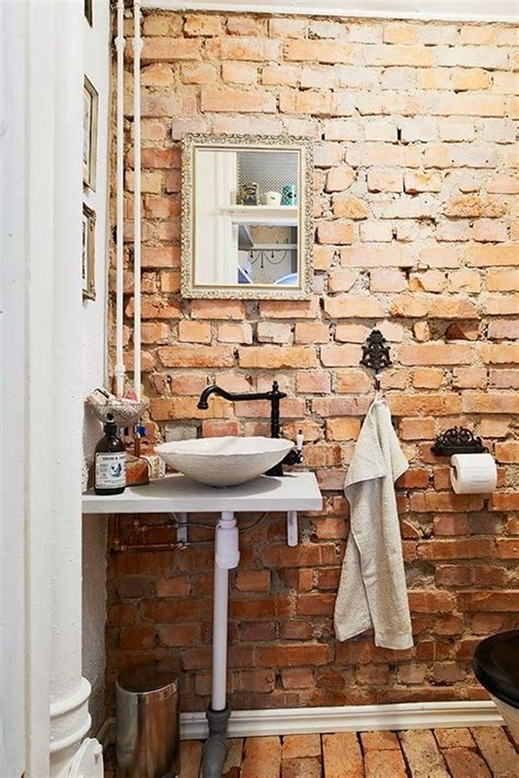 GRUNGE MUMMY: Home Love | Brick bathroom, Exposed brick, Rustic bathrooms