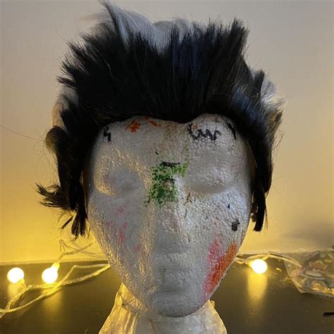 anime cosplay haikyuu bokuto koutarou wig, used once... - Depop