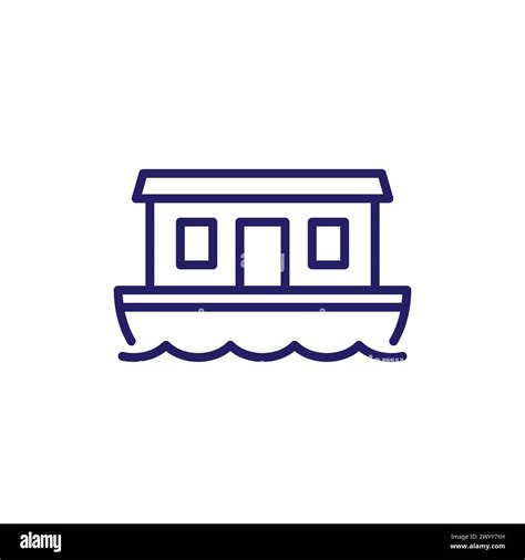 Houseboat on kerala backwaters Stock Vector Images - Alamy