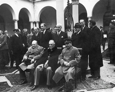 Yalta Conference, 1945 Photograph by Granger