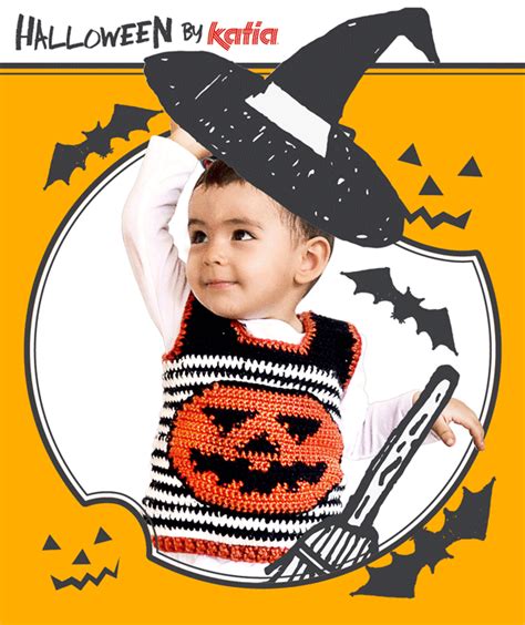 6 patrones de Halloween para tus "pequeños monstruitos" Crochet Halloween Costume, Halloween ...