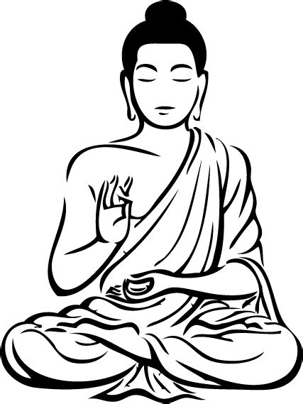 Buddha Black And White Png - It's a completely free picture material come from the public ...