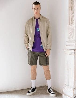 Olive Shorts with Sneakers Outfits For Men (152 ideas & outfits) | Lookastic