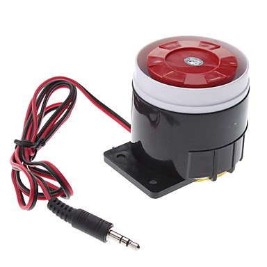 120dB Loud Security Alarm Siren Horn Speaker Buzzer (DC 6~16V, Black Red) 473314 2017 – $3.99