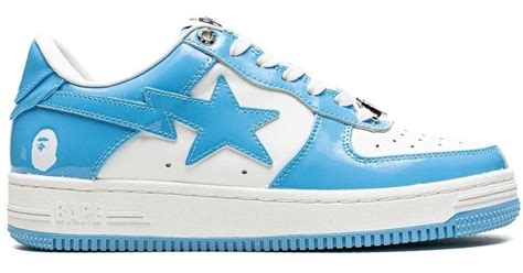 A Bathing Ape Leather Bape Sta Low-top Sneakers in White | Lyst Canada