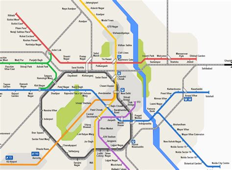 ᐈ Delhi Metro Map 2018 ᐈ Download in hd ᐈ Metro Map in PDF