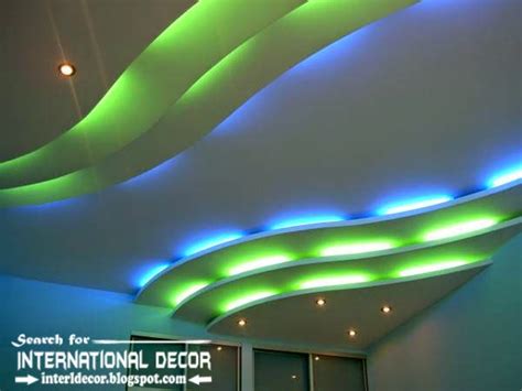 LED ceiling lights, LED strip lighting ideas in the interior